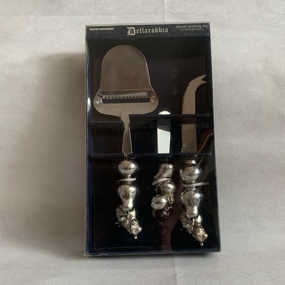 Cheese Cutters Dellarobbia Cheese Serving Set Stainless Steel Cheese Knives Set - Picture 6 of 7